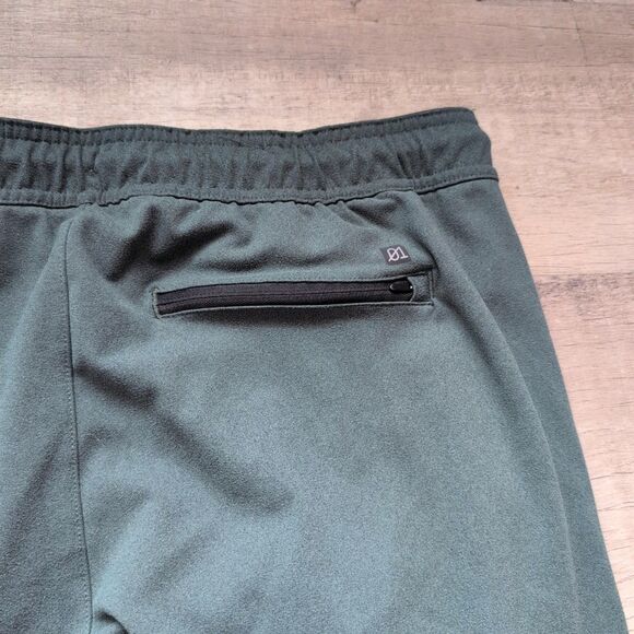 01 ALGO Quick Dry Performance Pants Joggers UPF 50 Moisture Wicking Green Medium - Picture 7 of 7